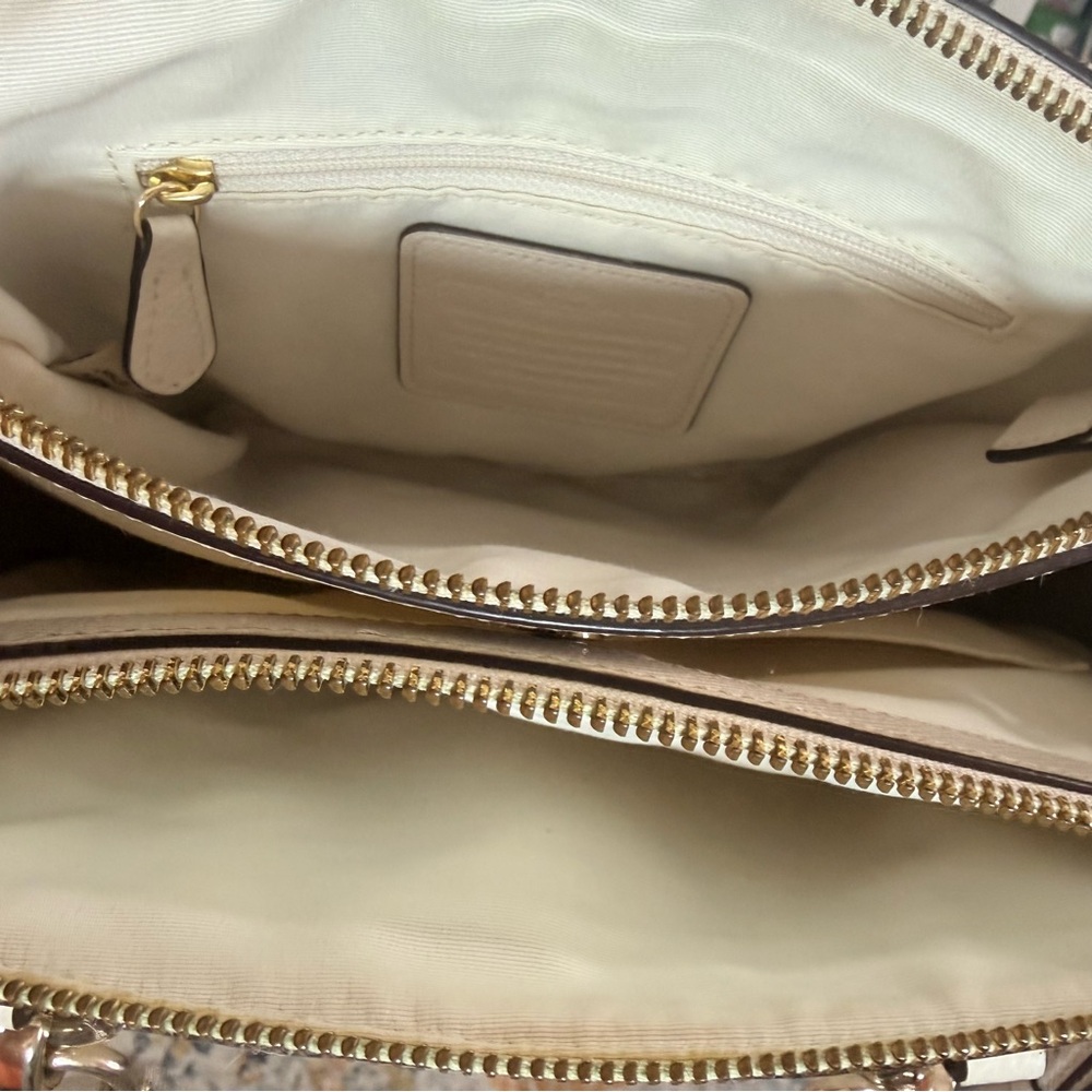 Coach Ivory Satchel with Crossbody Strap - Picture 10 of 16